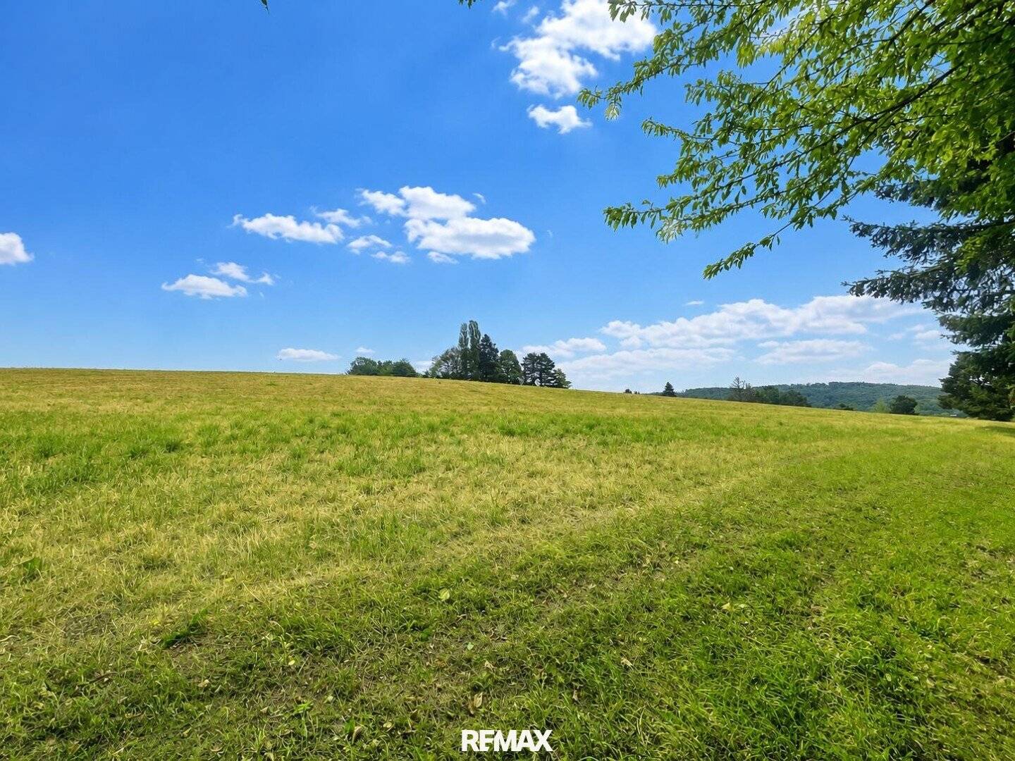 03 Aussicht - Felder hinter dem Grundstück