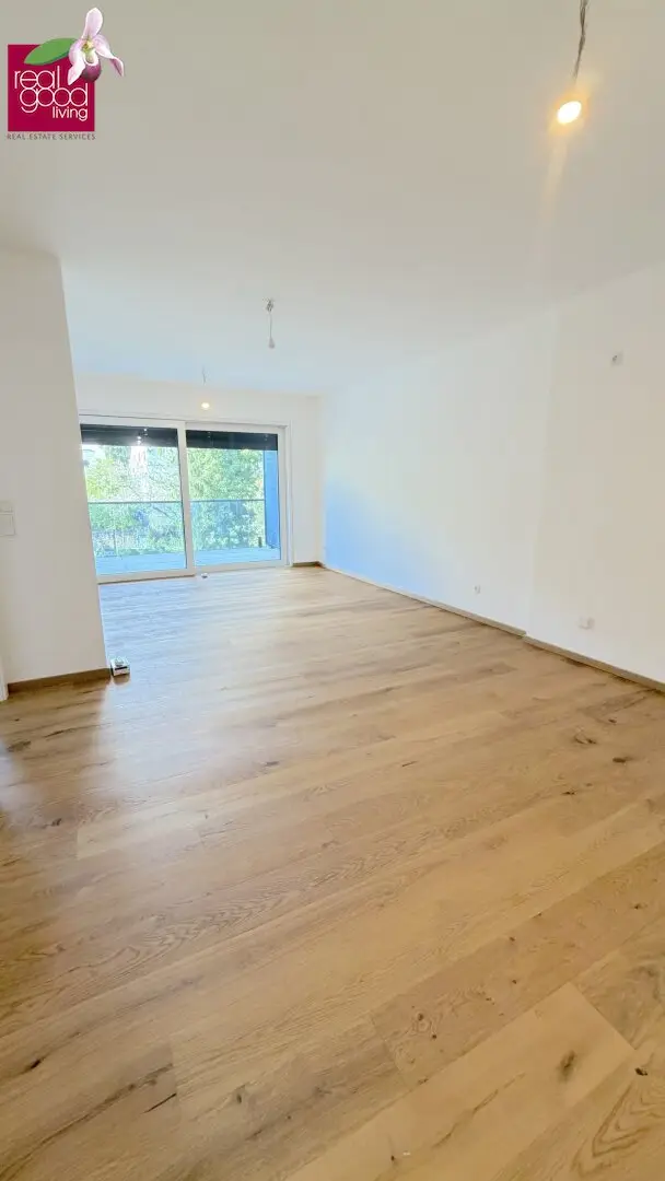 Exclusive living in the Cottageviertel – Modern 2-room new build apartment with balcony in green quiet location