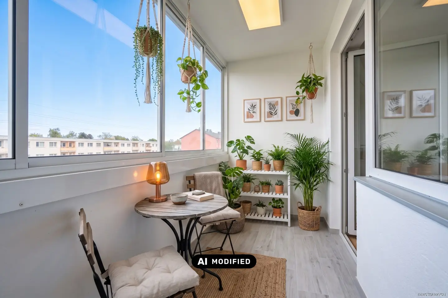 Sunny Wohnung with glazed loggia and garage