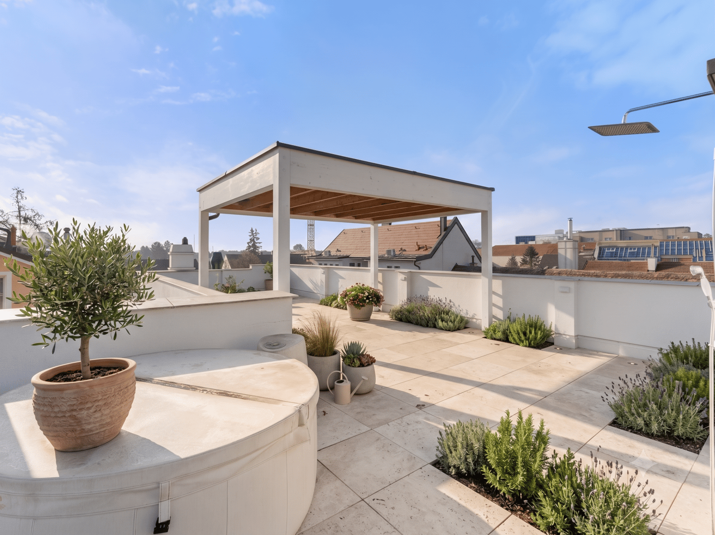 Wohnung am historischen Hauptplatz mit Panoramaterrasse und Whirlpool