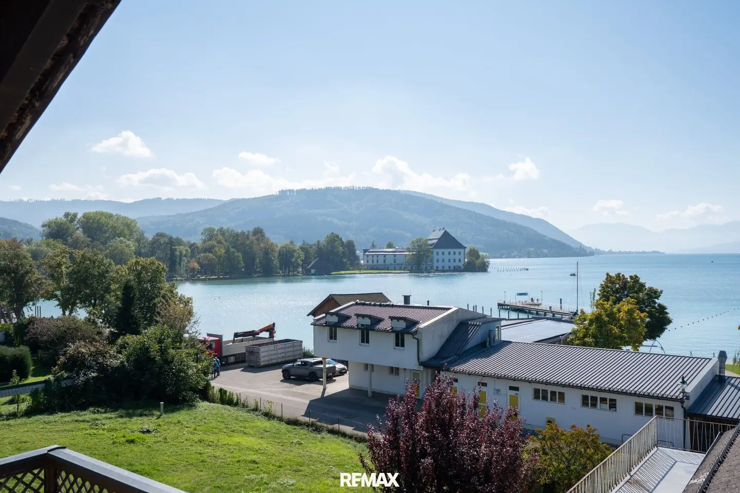 When I see the lake I need no sea anymore Panoramic lake view of the Attersee