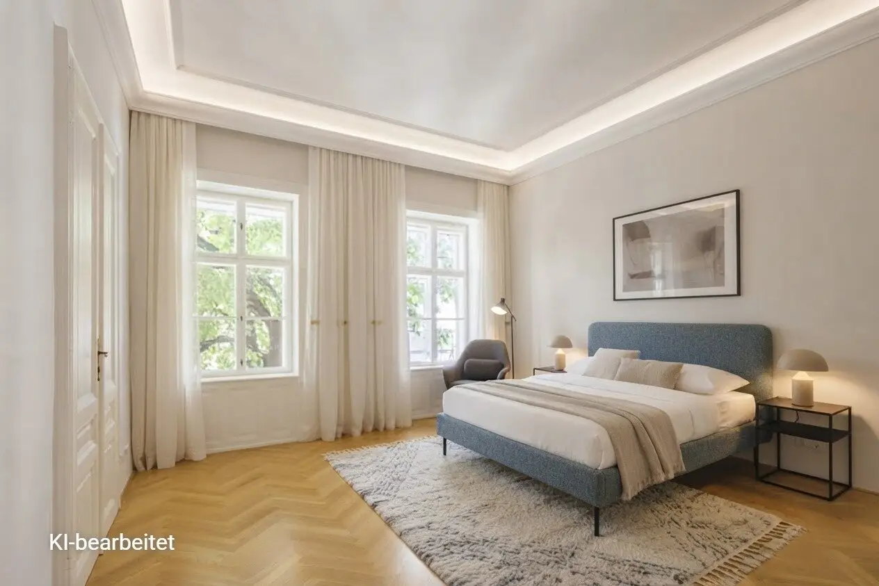 Period apartment in courtyard location near Neubaugasse on the border of 7th and 8th district