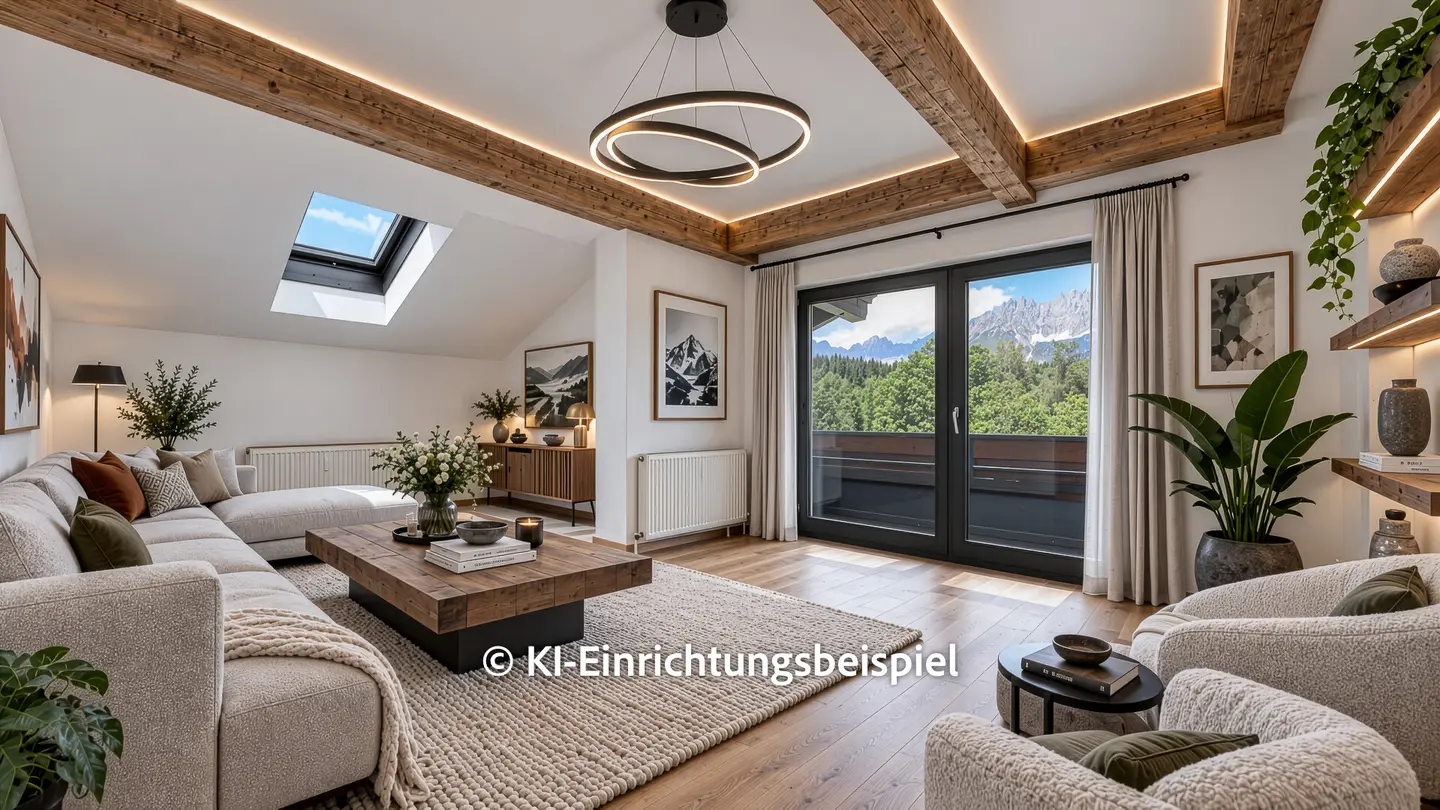 Attic apartment in a quiet location with Kaiser view