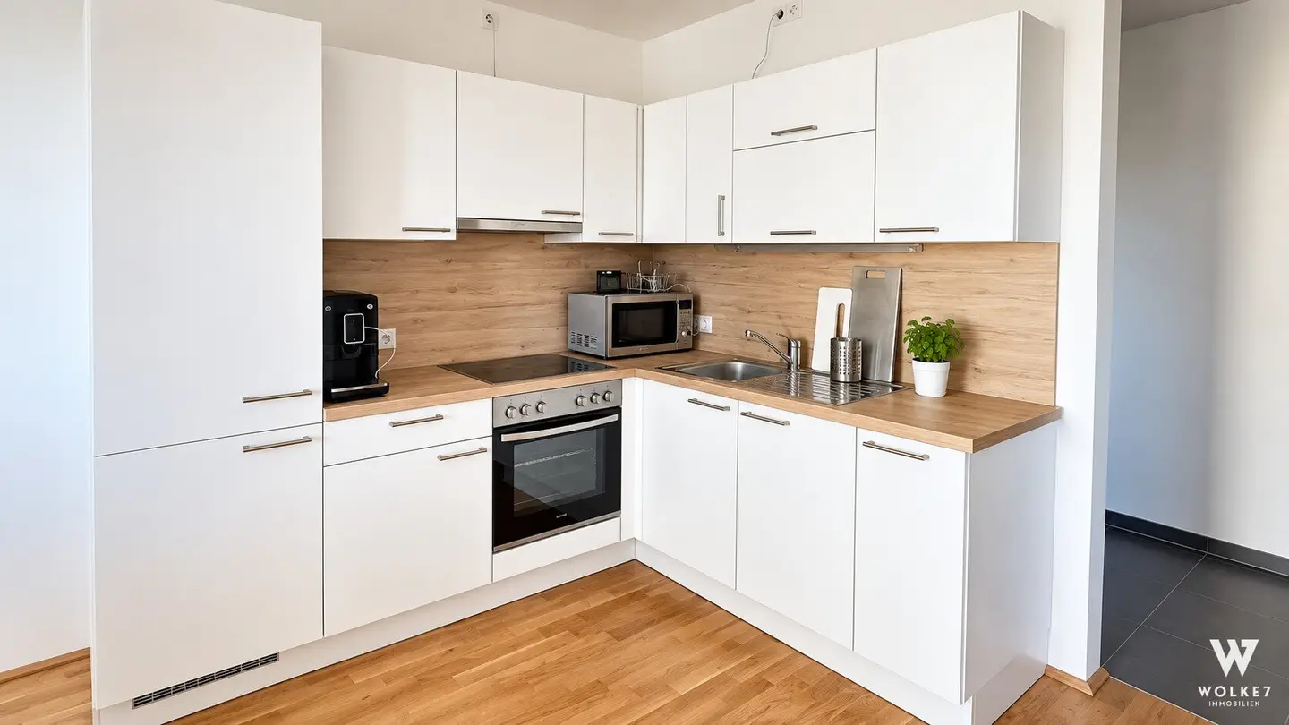 Modern 2-room new build apartment | Balcony | Underfloor heating