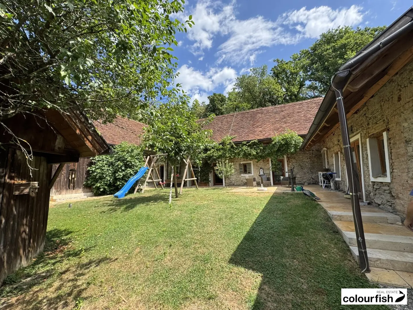 Dreamlike Renovated Self-sufficient Family Idyll on 16.6 Hectares in True Seclusion