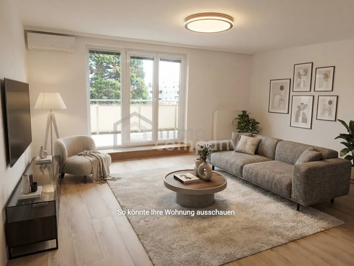 Attic apartment 75m² with balcony, air conditioning &amp; elevator in Baden
