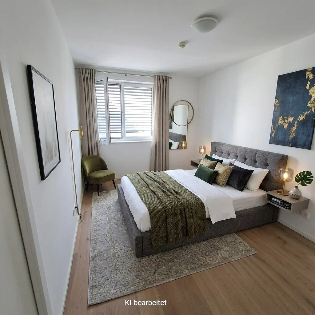 2-room apartment in absolute quiet location in the green with new kitchen