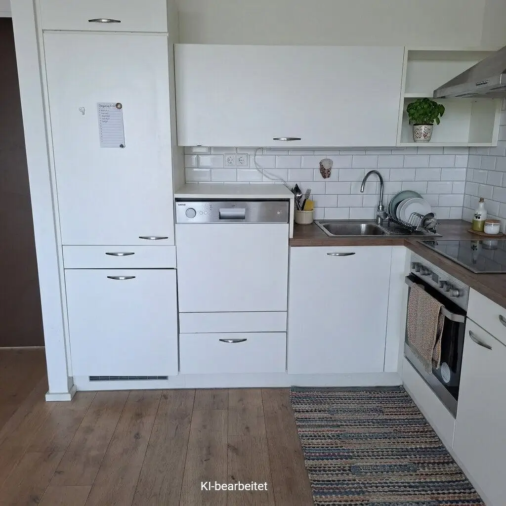 2-room apartment in absolute quiet location in the green with new kitchen