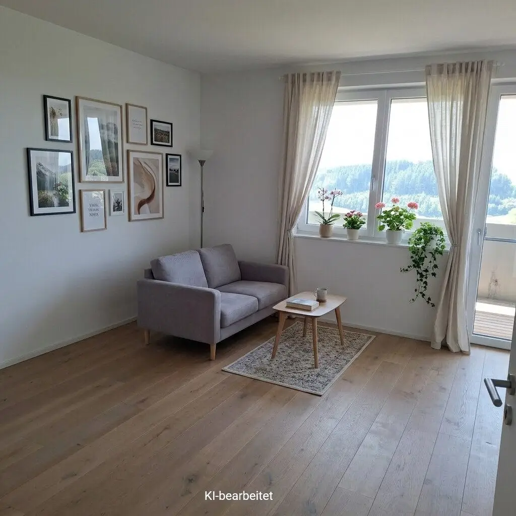 2-room apartment in absolute quiet location in the green with new kitchen
