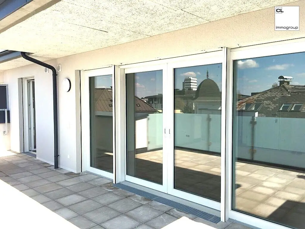 Sehr helle, sonnige, schöne und zentral gelegene Neubau-Terrassenwohnung in Schallmoos, nahe Andräviertel (Salzburg Stadt) mit Penthaus-Flair - inklusive TG-Stellplatz