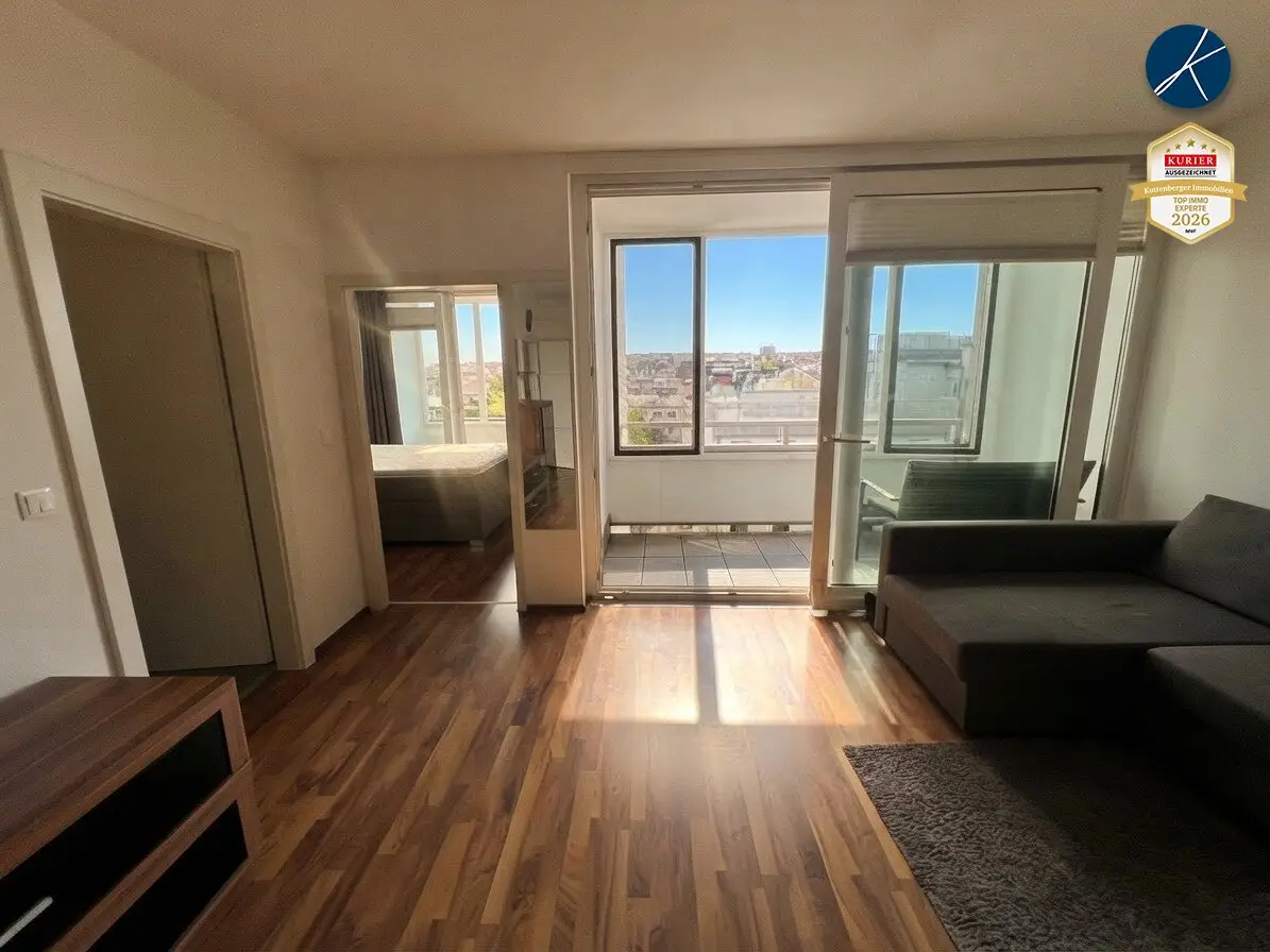Like-new 2-room apartment with 2 loggias and car parking space