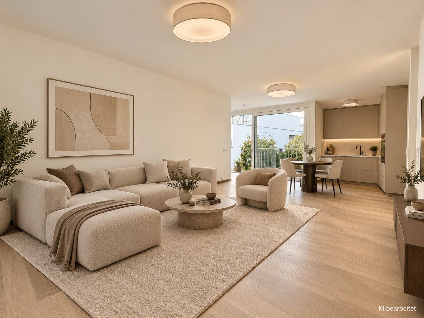 RENTAL APARTMENT WITH VIEW OF GREENERY - 3-room penthouse apartment - First occupancy - Year of construction 2025 - Private roof garden - Balcony