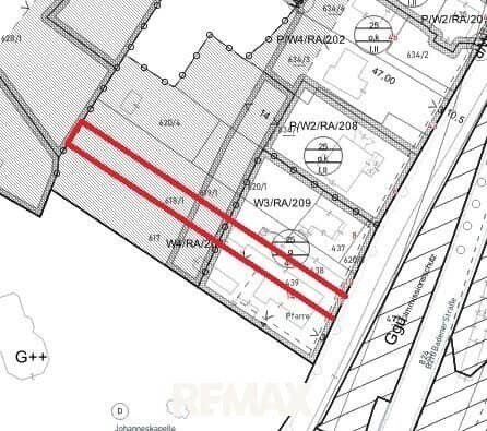 1053m² building plot with finished building plan in Baden
