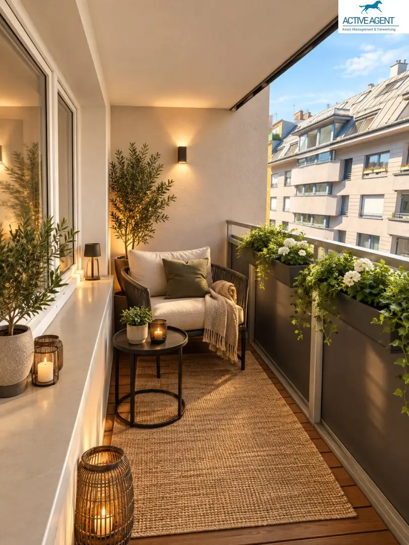 Stylish 2-room apartment with loggia, elevator and air conditioning in 1050 Vienna available to rent from November