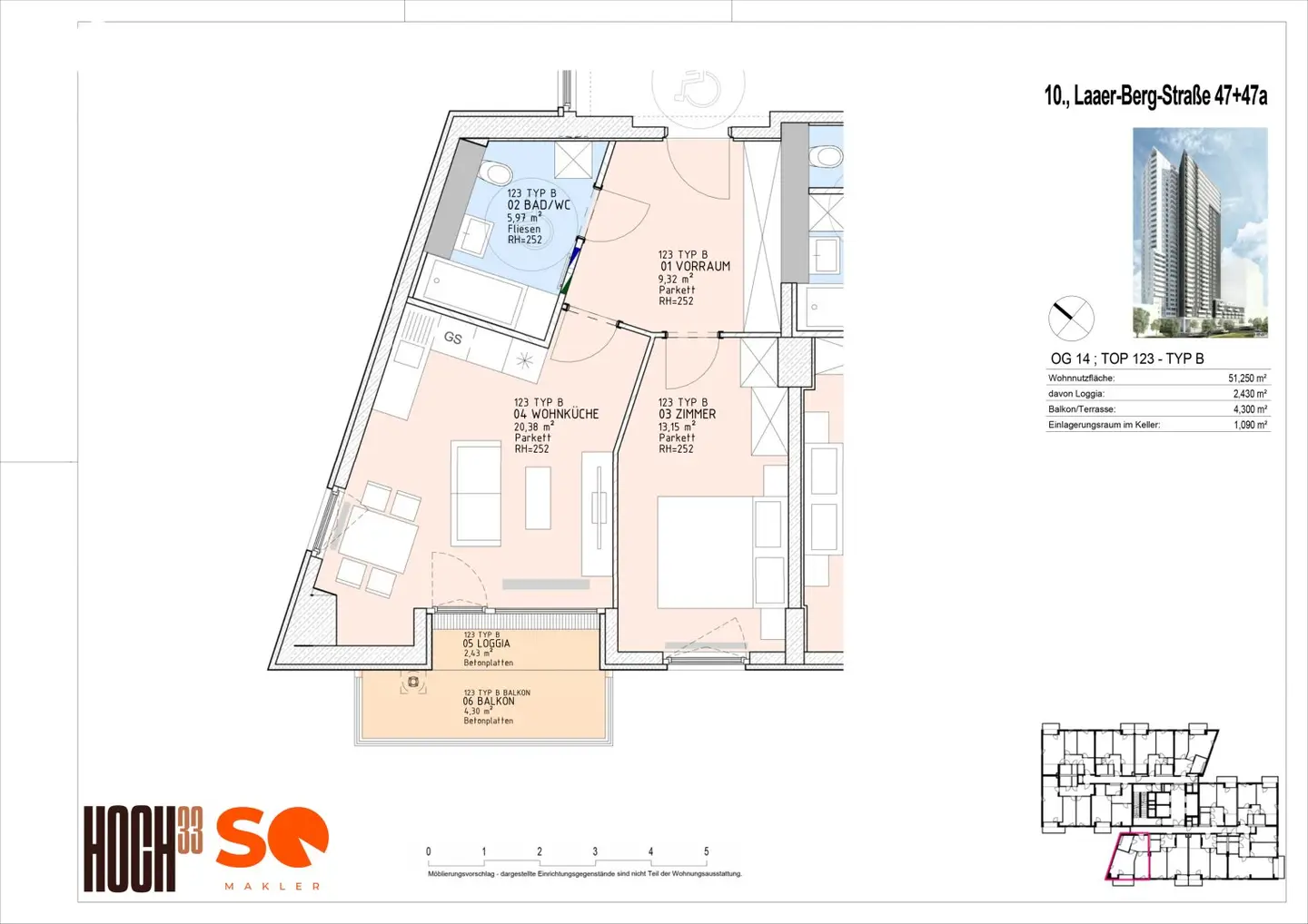 # SQ - HOCH33 - LIVING WITH PANORAMIC VIEW IN VIENNA'S HIGHEST RESIDENTIAL BUILDING