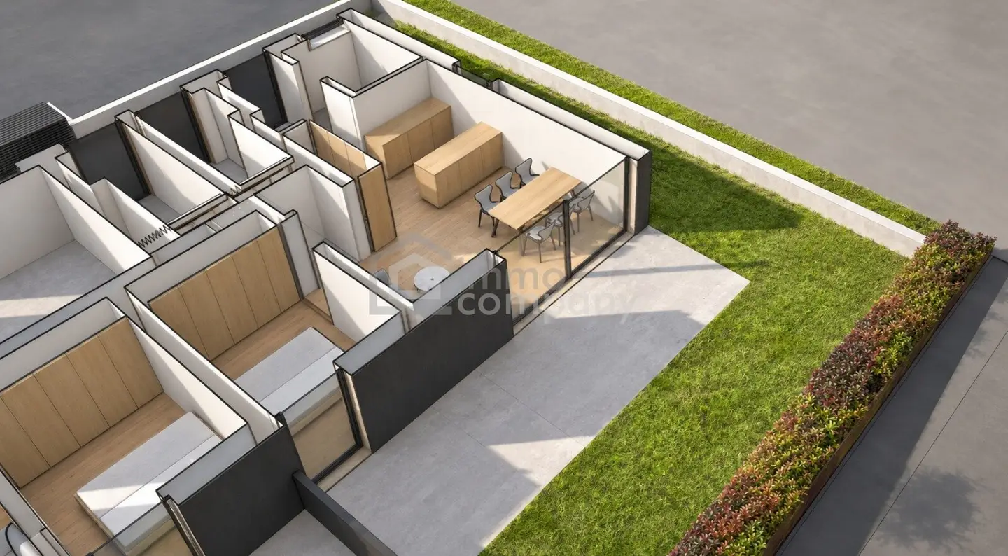 Modern 2-room garden apartment with terrace and parking spaces in Seewalchen am Attersee First occupancy