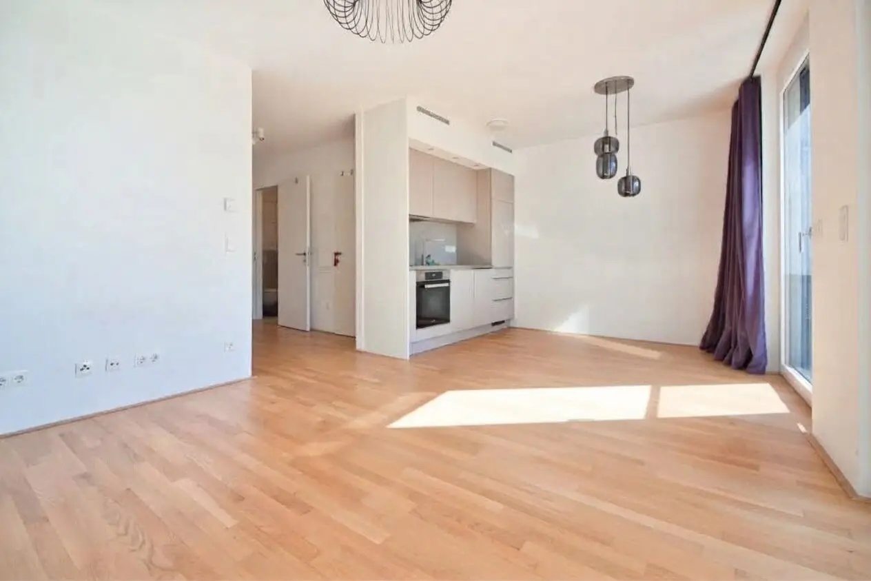 ALTE DONAU | LOGGIA | 1-room new build apartment | TOP condition with modern fitted kitchen