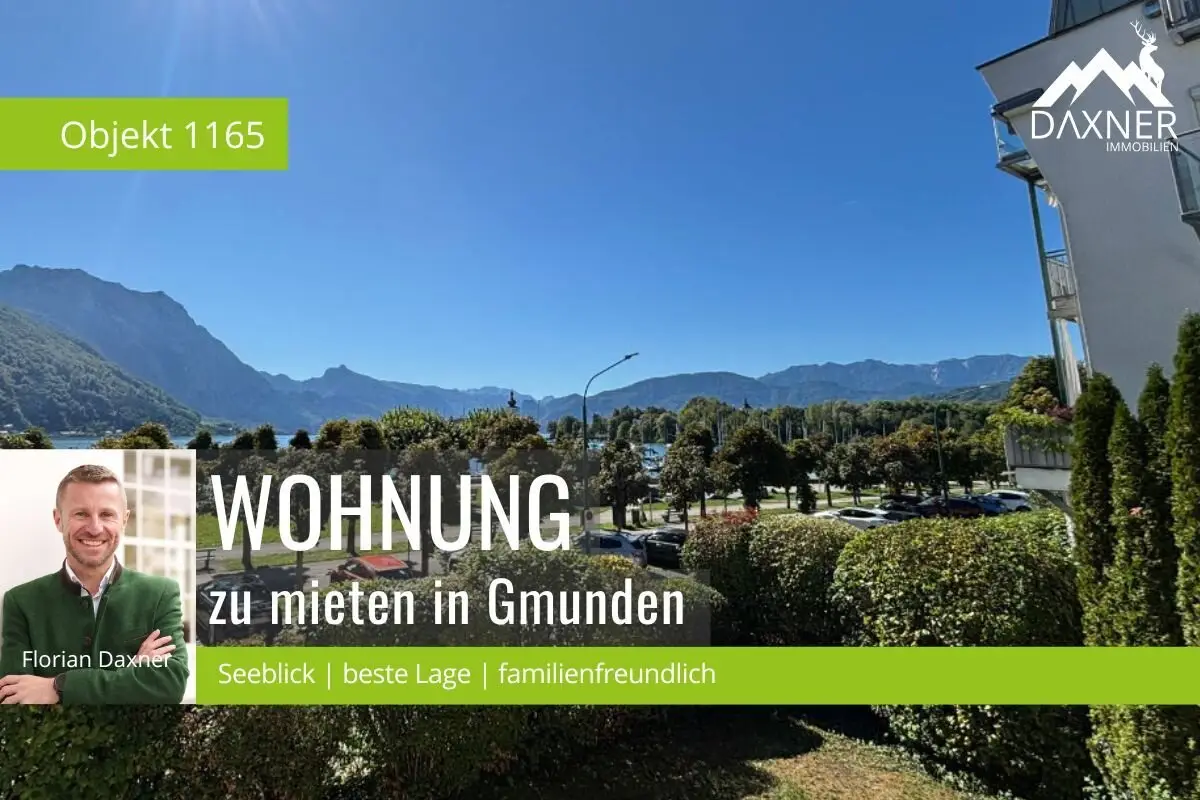 Dreamlike 4-room apartment with lake view in prime location of Gmunden