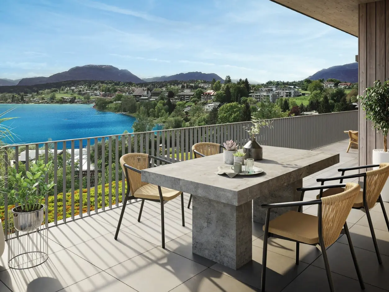 New build apartment with lake view and terrace