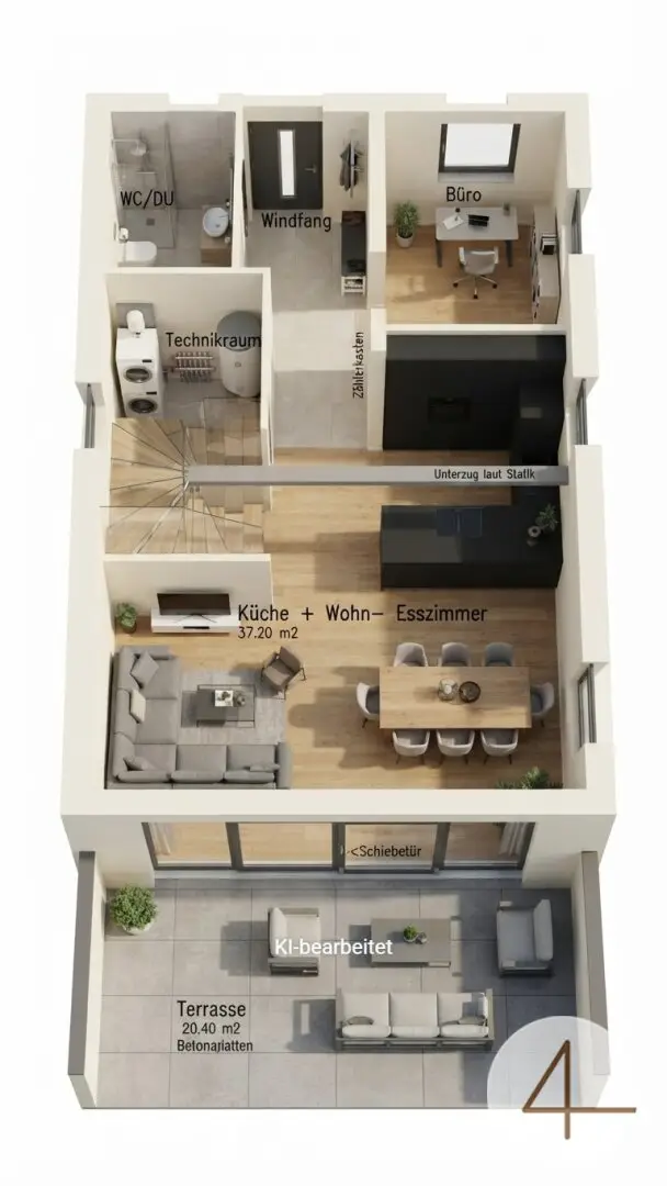 Dream single-family house in the style of a chalet