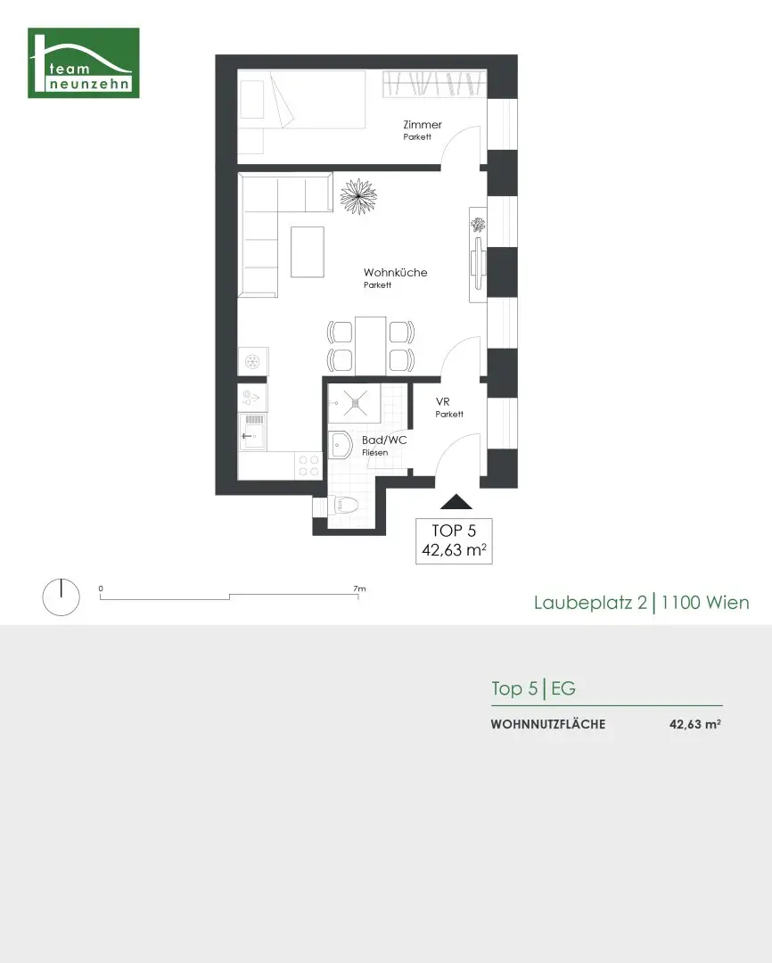 Eigenheim in ruhiger Lage - 2-Zimmer-Altbauwohnung am Laubeplatz!  Nähe U1 &amp; Hauptbahnhof!