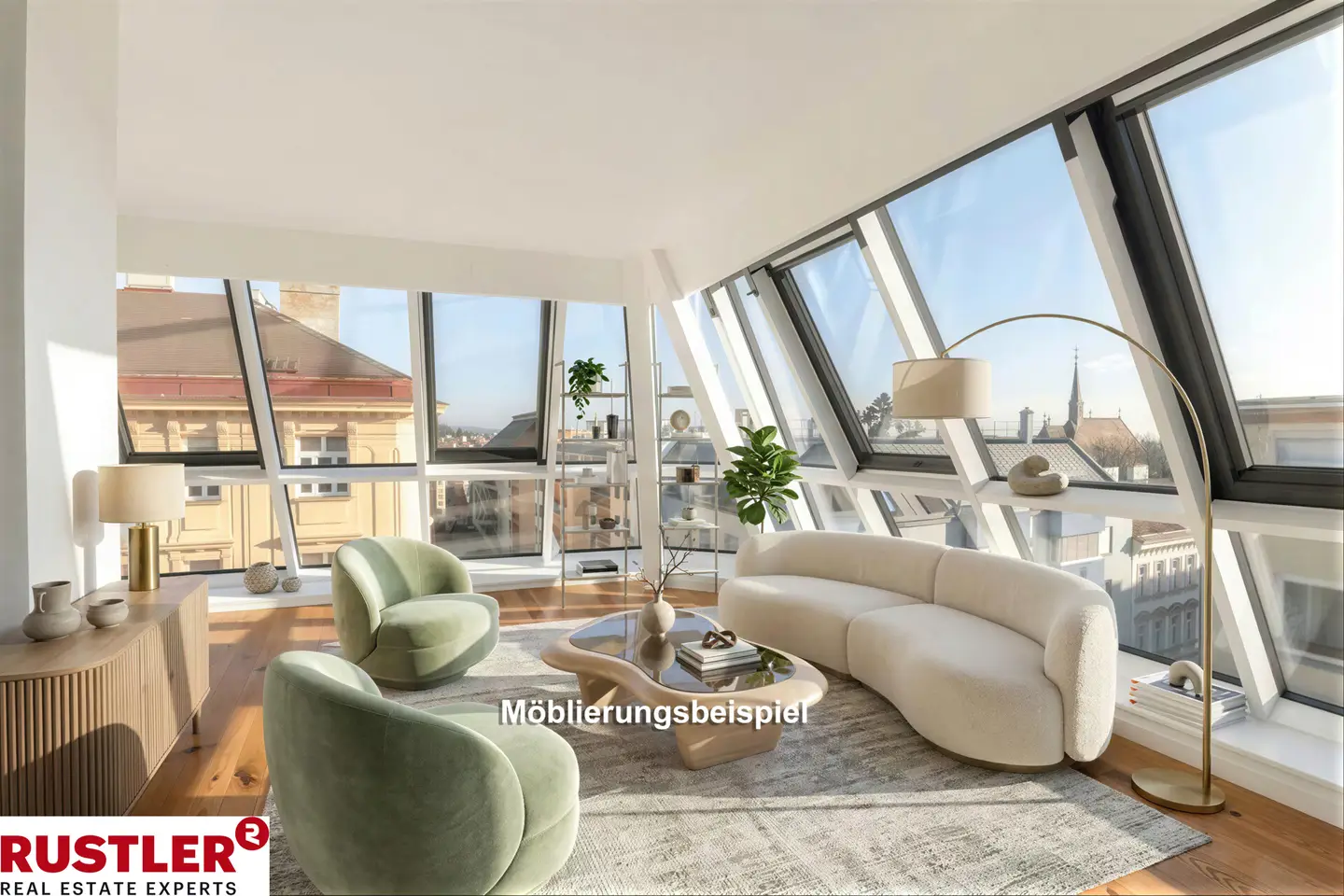 Erstbezug Dachgeschosswohnung mit Loggia nahe Kutschkermarkt