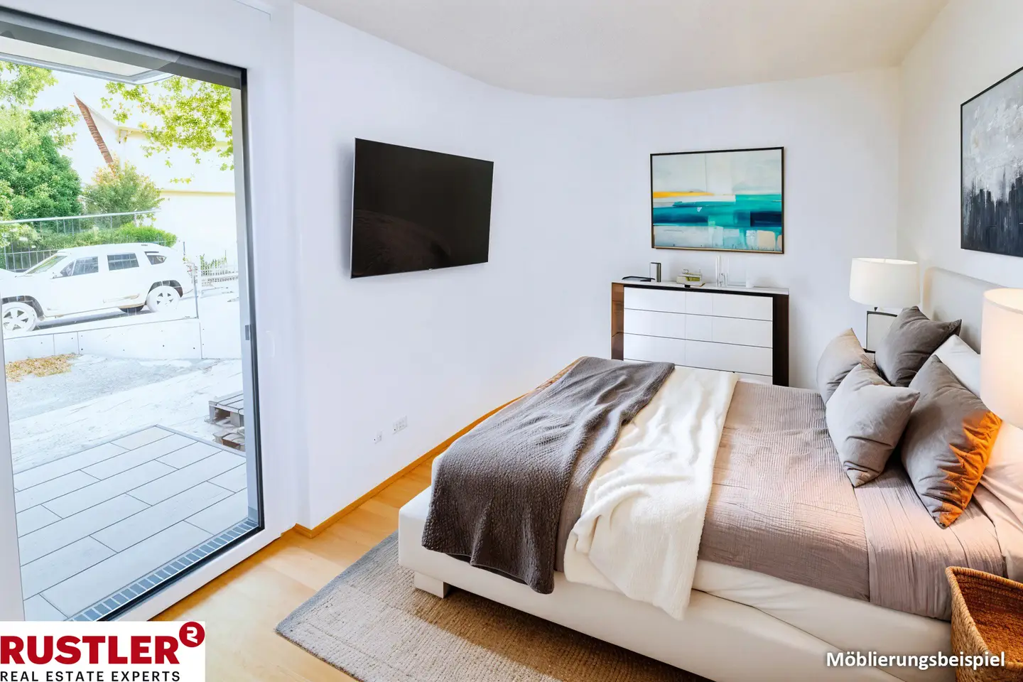 Bright Neubauwohnung directly on the Traisen