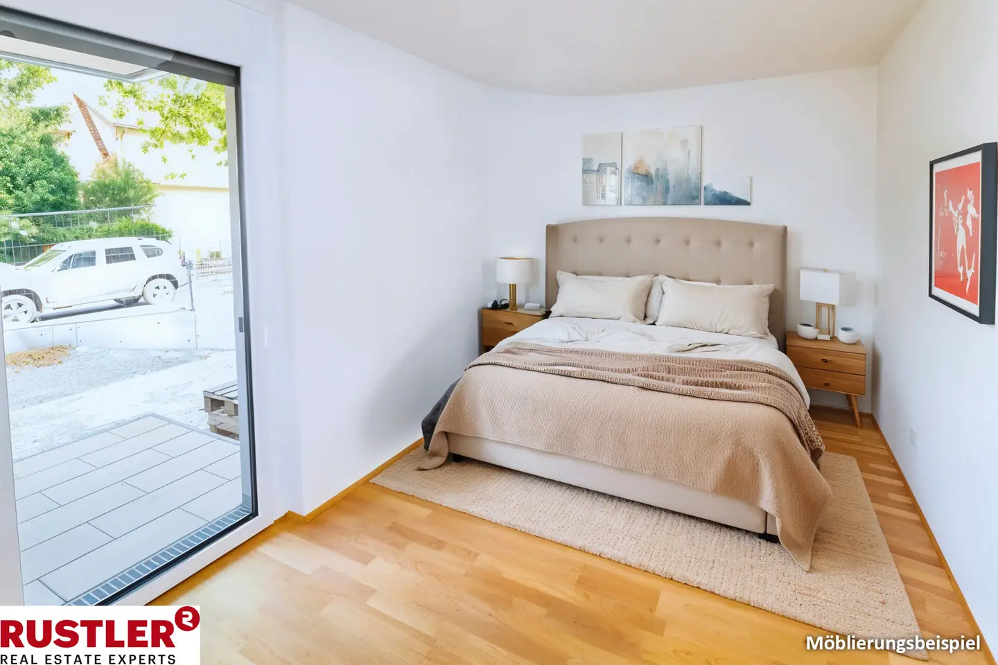 Bright Neubauwohnung directly on the Traisen