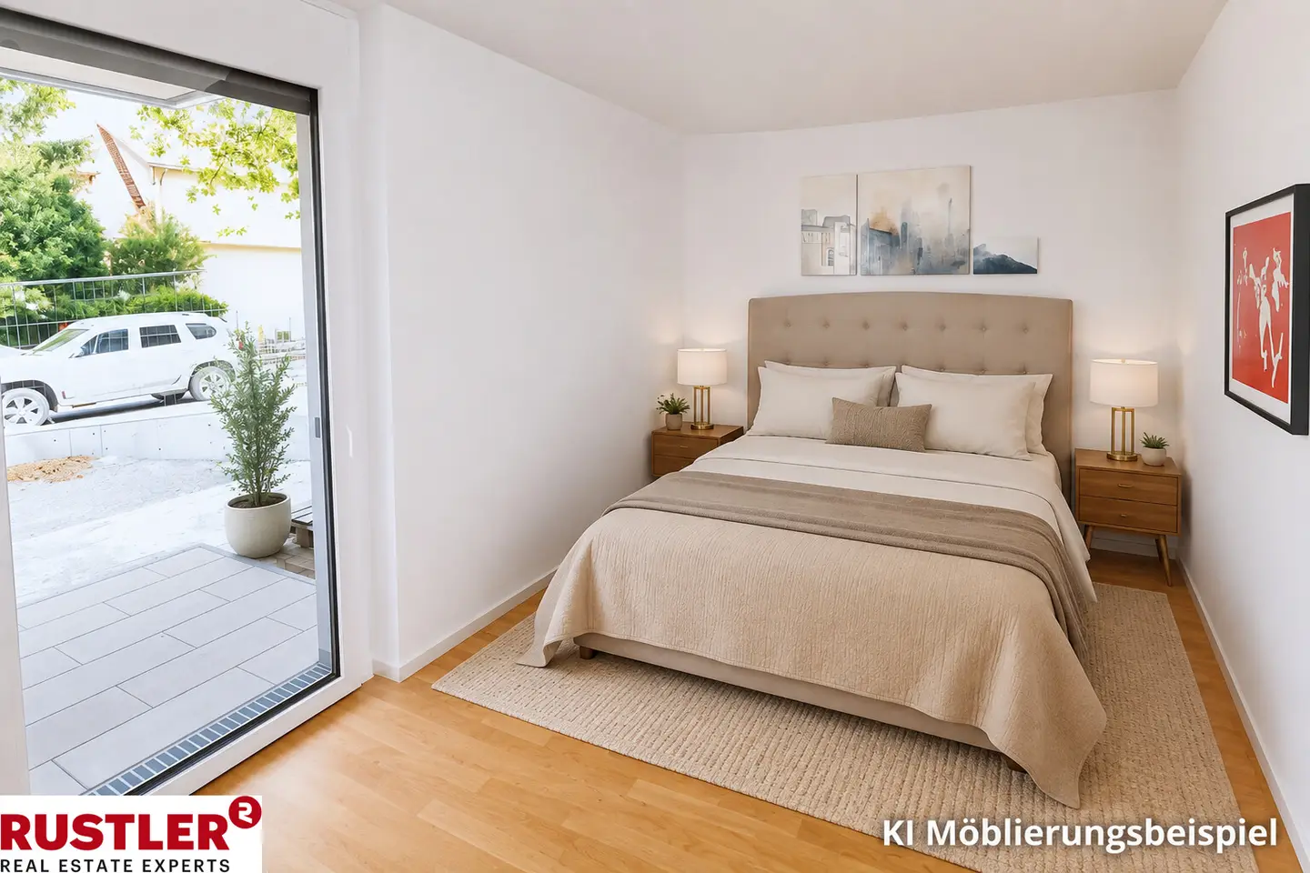Bright Wohnung directly on the Traisen in a new build