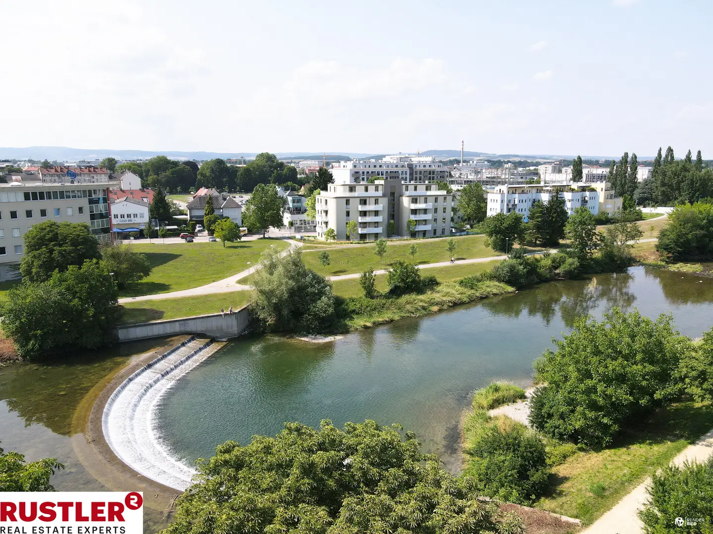 Bright new build apartment on the Traisen