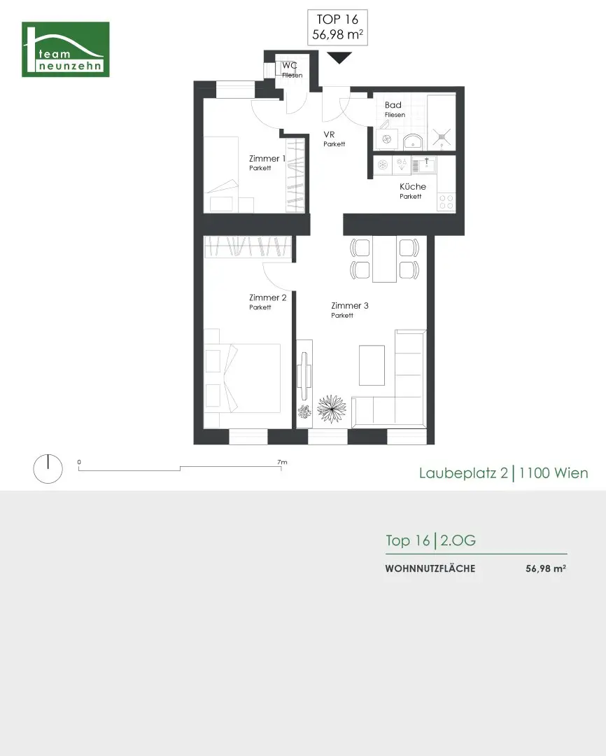 Stilvolles Eigenheim am Laubeplatz - Hochwertig sanierte 3-Zimmer-Wohnung - Nähe U1 Keplerplatz!