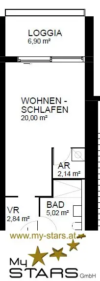 Moderne 30 m² Erstbezugs-Anleger-Wohnung mit Loggia &amp; Stellplatz!