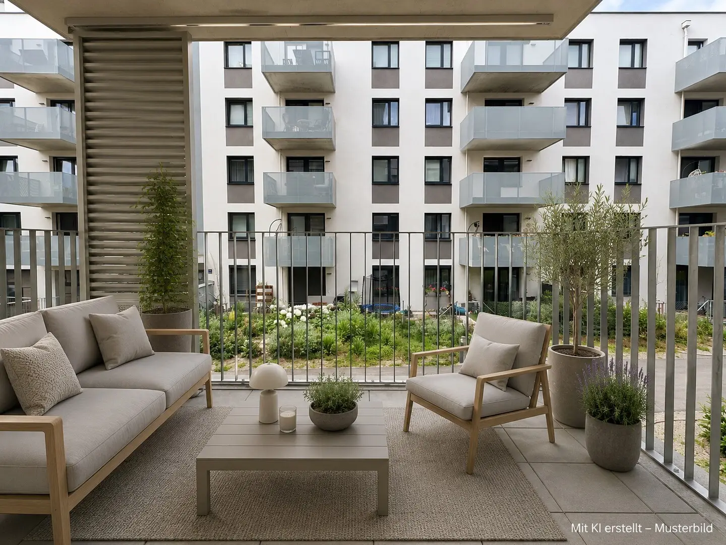 Erstbezug Wohnung mit Balkon und Freiraum