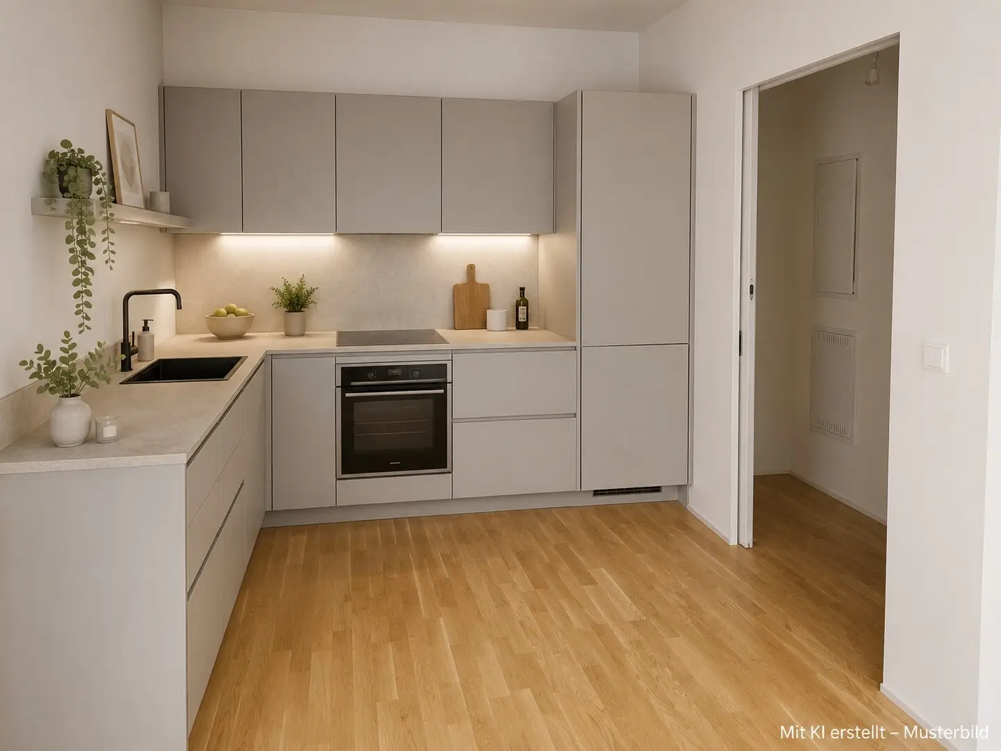 Newly built Wohnung with large balcony