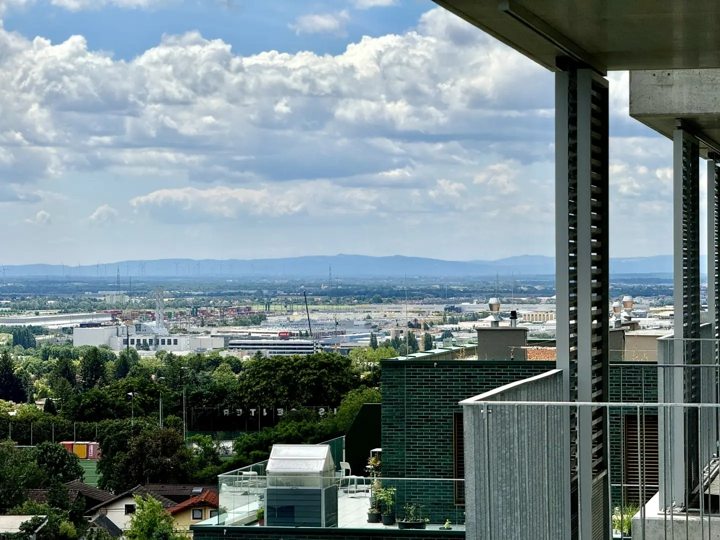 Wohnung with distant view in new build