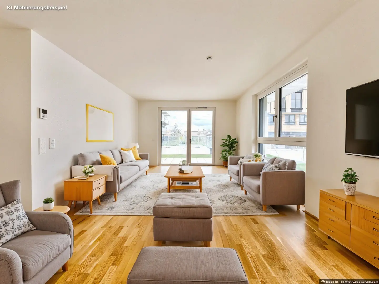 Wohnung with distant view in new build