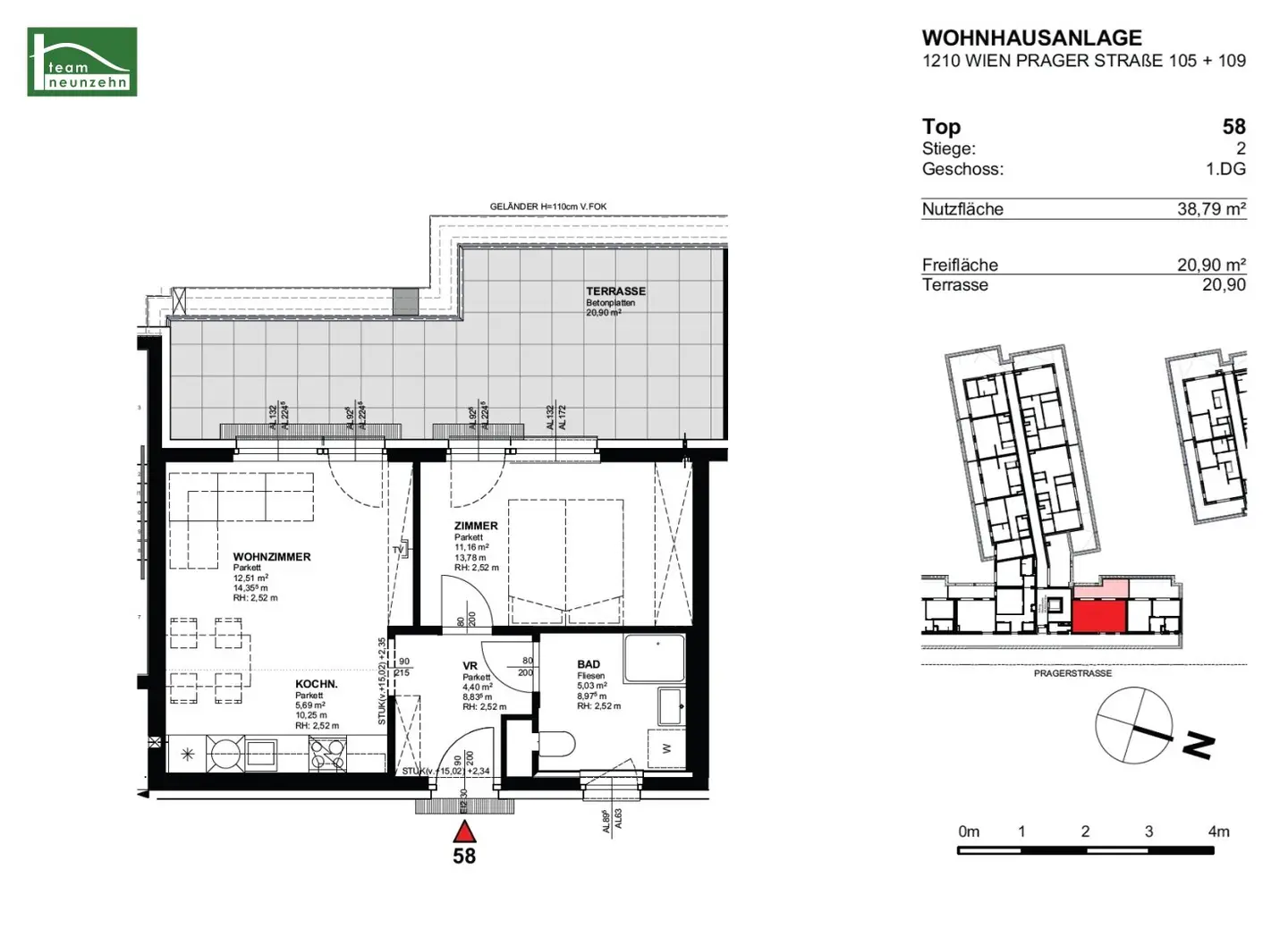 Moderne 2-Zimmer-Neubauwohnung in zentraler Lage – ab Jänner verfügbar!