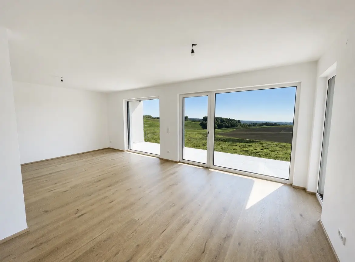 Maisonettewohnung mit Panoramablick und Garten
