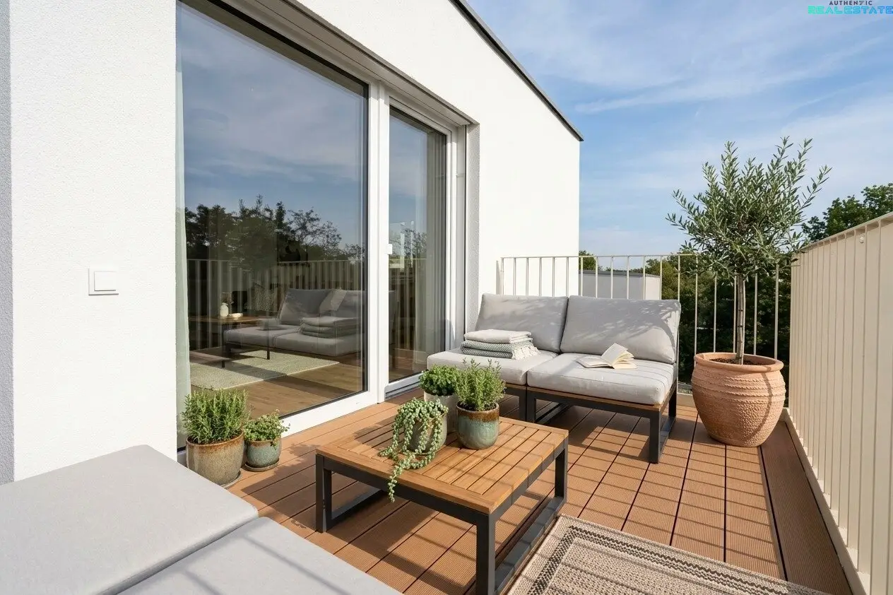 Light-flooded top floor apartment with exclusive Schneeberg view