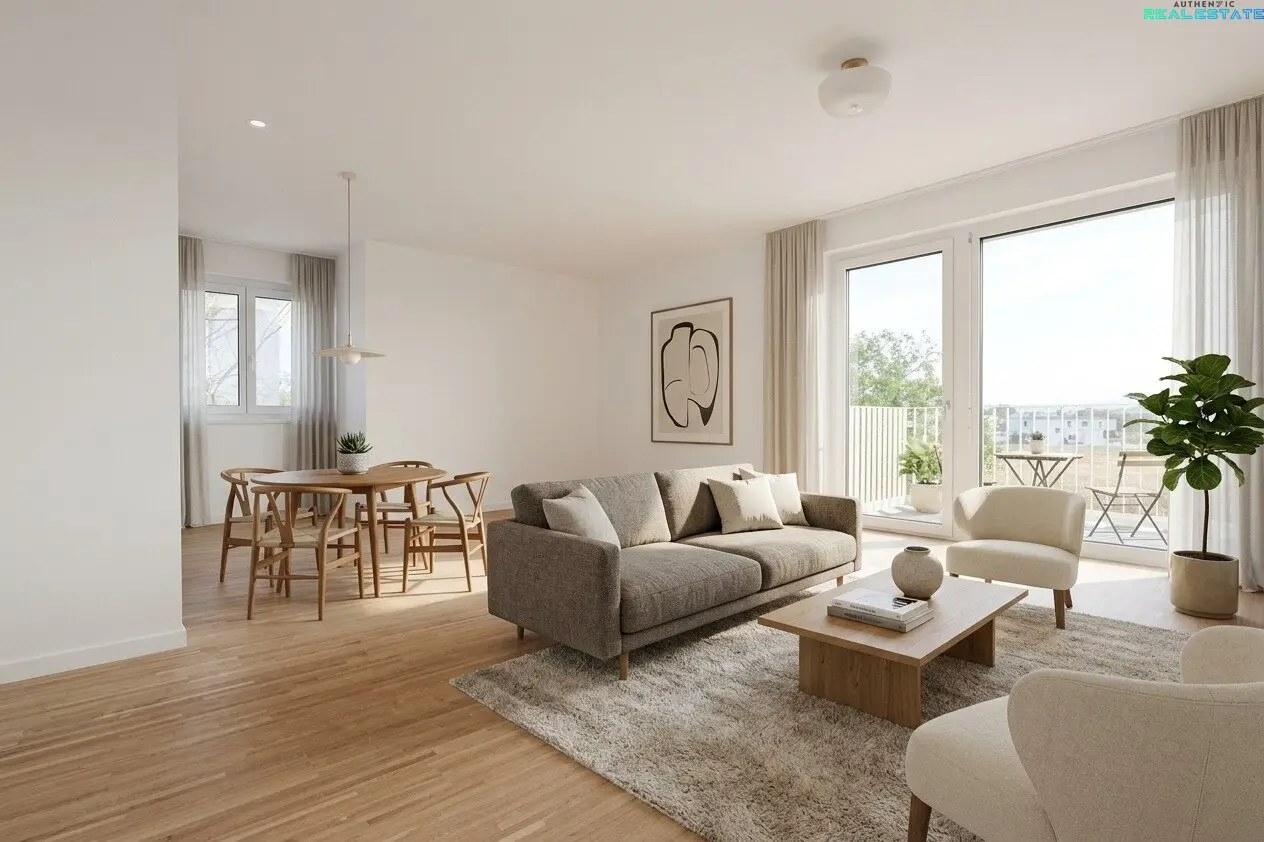 Light-flooded top floor apartment with exclusive Schneeberg view