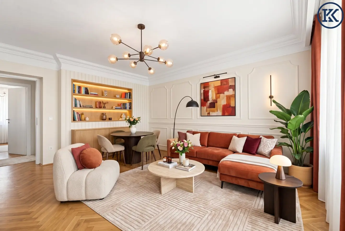 U4/U6 vor der Tür &amp; Schönbrunn ums Eck: Top angebundene, möblierte 4-Zimmer-Familienwohnung