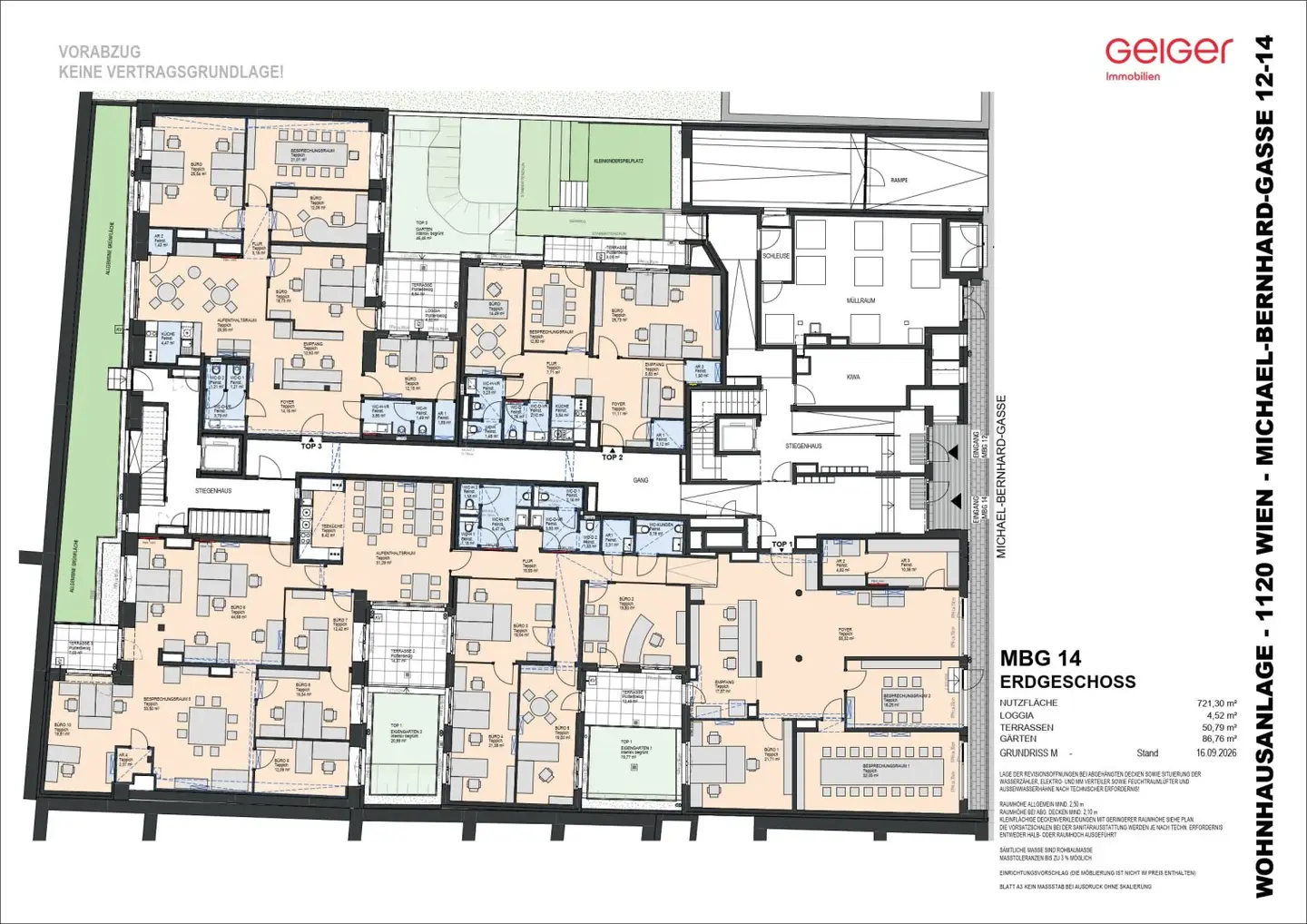 Spacious office property in attractive location with long-term rental guarantee