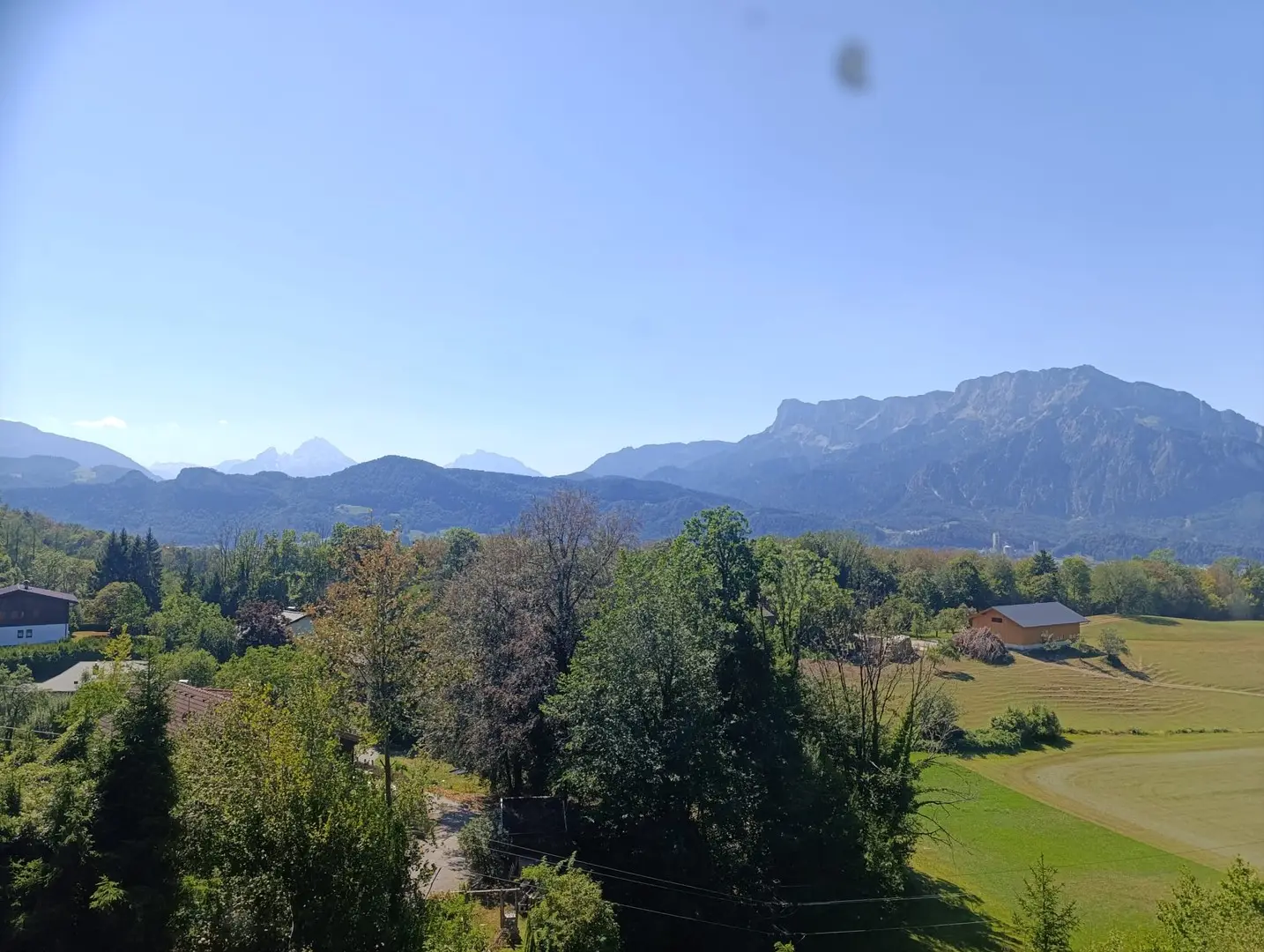 Top floor apartment with loggia and Watzmann view