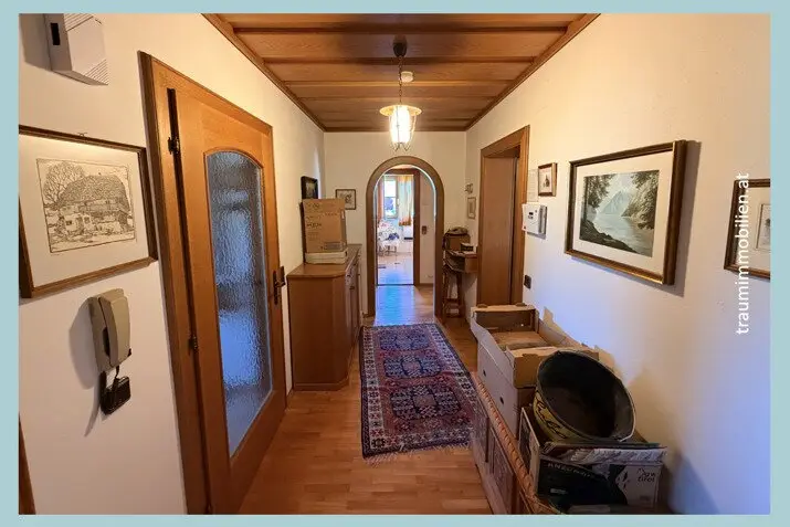 House in dreamlike surroundings
