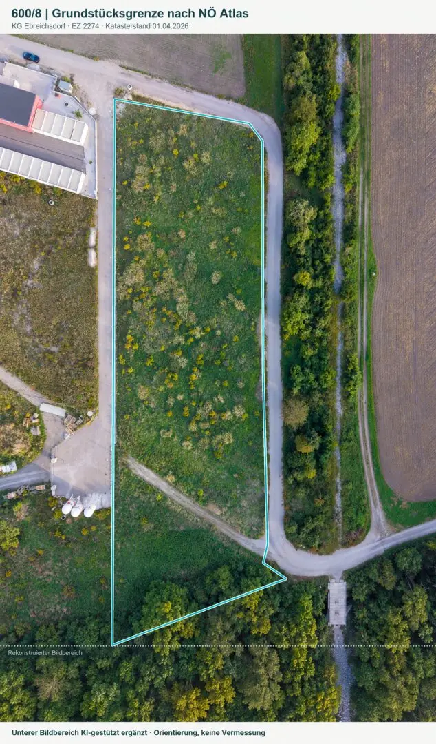 Ca. 6.768 m² Betriebsbaugrund beim Gewerbepark Nord – rund 15 Minuten zur SCS