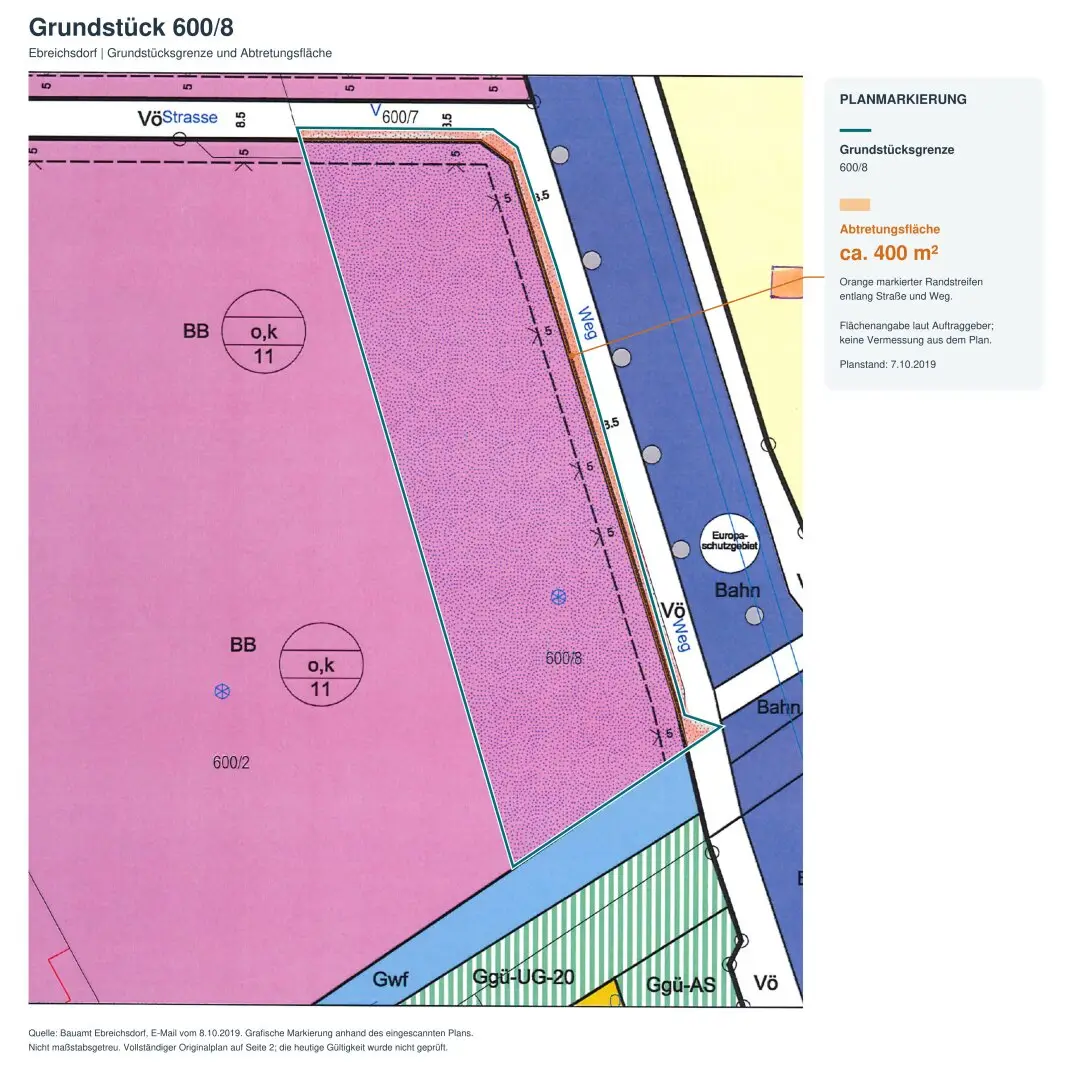 Ca. 6.768 m² Betriebsbaugrund beim Gewerbepark Nord – rund 15 Minuten zur SCS