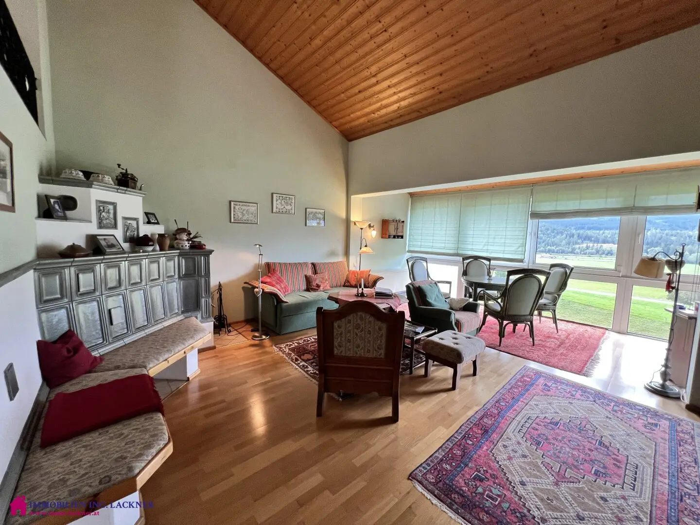 Living with Character: Architect-designed house with tiled stove, Swiss stone pine wood and small garden in Bad Mitterndorf