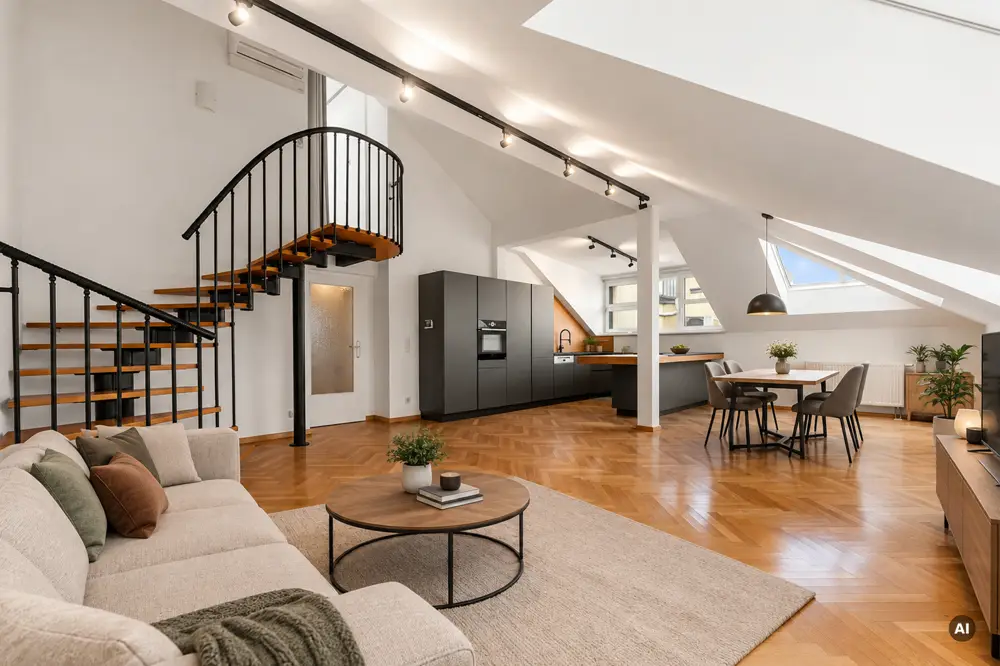 Dachgeschosswohnung with private roof terrace