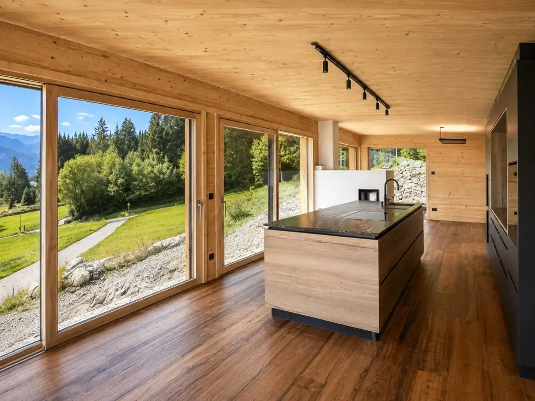 Family apartment on forest edge with sunny terrace