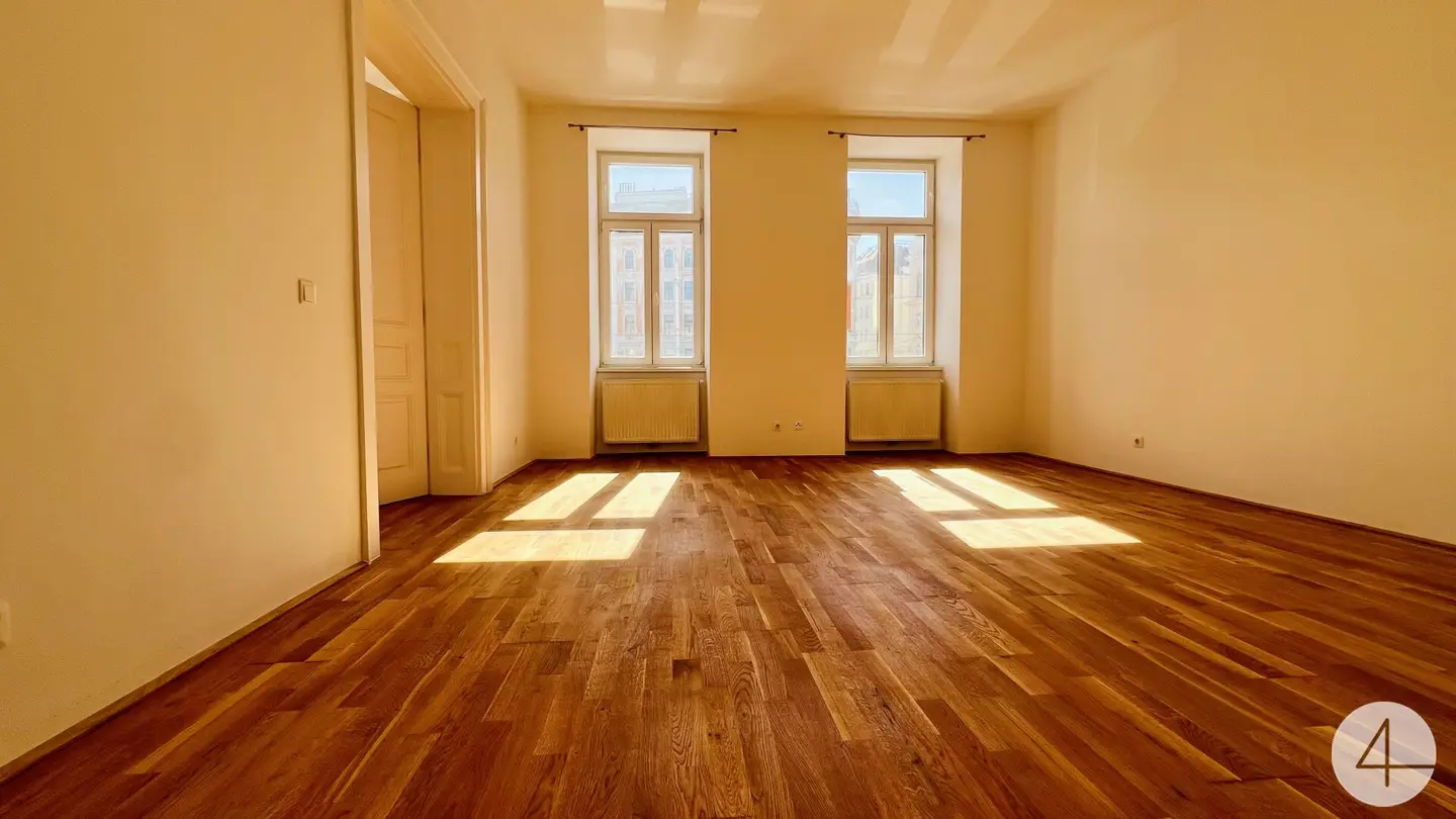 90m zur S-Bahn - Erstbezug nach Generalsanierung: Helle 3-Zimmer-Altbauwohnung mit Lift am Rennweg